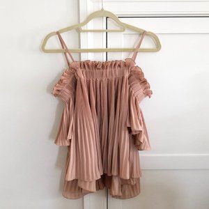 Endless Rose Knife Pleat Top, XS